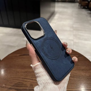 เคสป้องกันโทรศัพท์มือถือหนัง แบบแม่เหล็ก สําหรับ Apple Iphone 14pro 11promax XS xR xsmax 12pro 12 13proMax