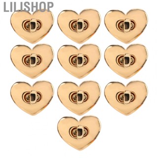 Lilishop Heart Shaped Turn Locks Fastener  Turn Locks Closure Fastener Practical  for Handbags