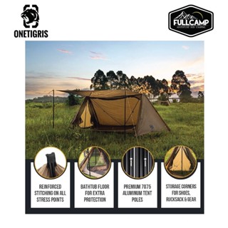 มีดพับ Onetigris Outback Retreat Camping Tent (รุ่น Upgrade ผ้า 50D) เต็นท์ เต็นท์เดินป่า เต็นท์แคมป์ปิ้ง สำหรับ 2 คน