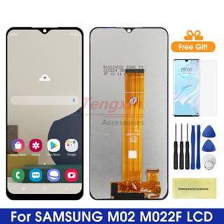 หน้าจอแสดงผล Lcd ดิจิทัล 6.5 นิ้ว M02 พร้อมกรอบ สําหรับ Samsung Galaxy M02 M022 M022F M022F DS