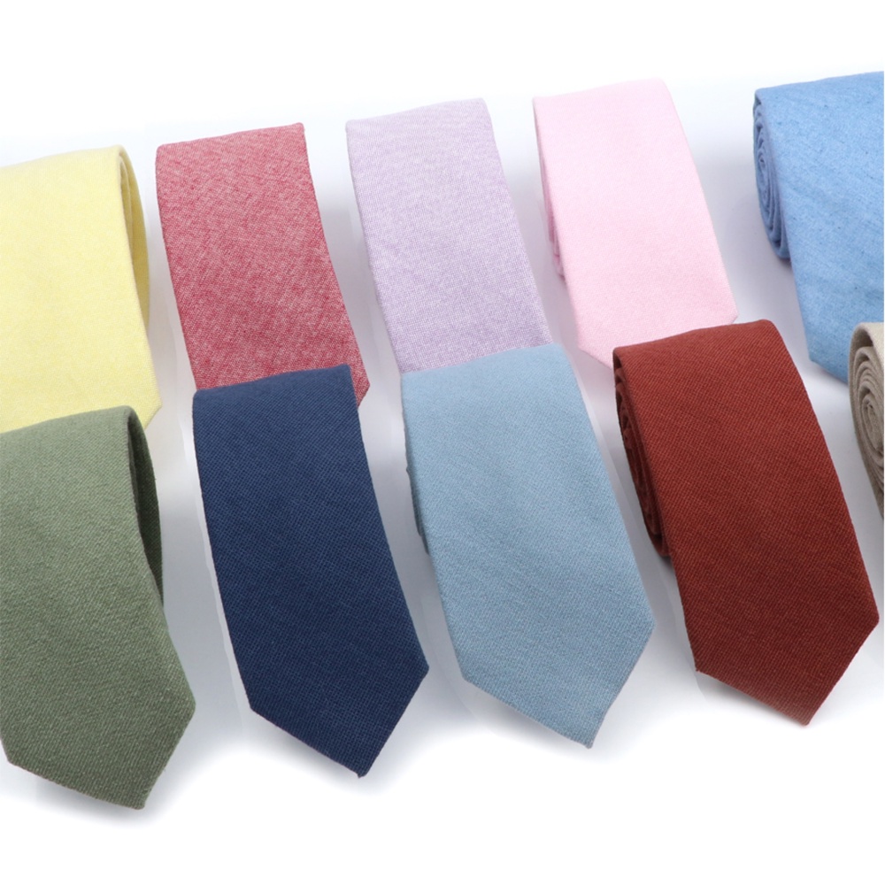 Zonfaz สีทึบผ ้ าฝ ้ ายเนคไทสําหรับชายหญิง Candy สี Slim Ties แฟชั ่ นงานแต ่ งงาน Casual Skinny คอ Ties 6.5 ซม.กว ้ าง