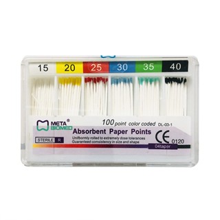 1 Box Dental Absorbent Paper Points 02 04 06 taper for Protaper Files