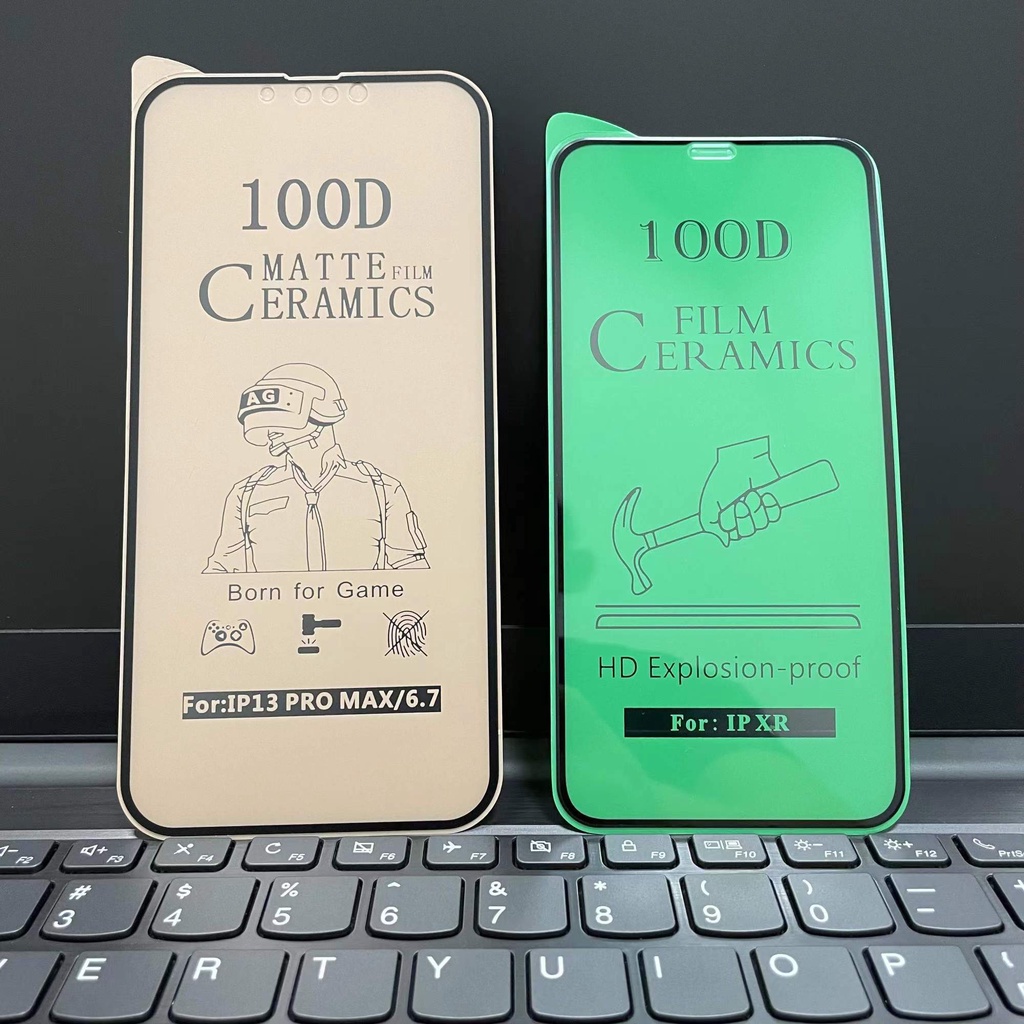 9H Ceramic ฟิล์มเซรามิกส์ ฟิล์มด้าน ไอโฟน 11 pro/X/XS  XR X XS Max 11 12 13 ProMax 14 Pro Max 13 Pro