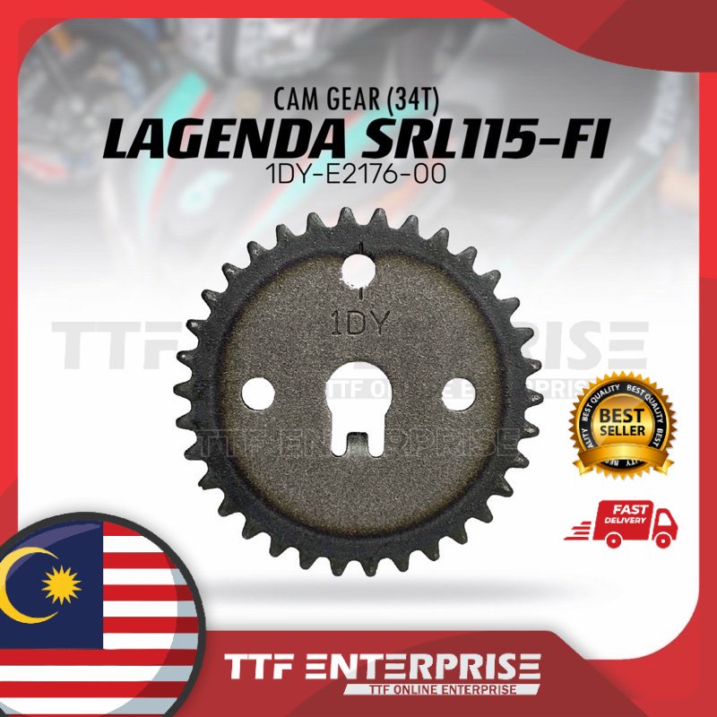 LAGENDA SRL115-FI CAM GEAR (34T) 1DY-E2176-00 YAMAHA LAGENDA115FI LAGENDA115 FI SRL115FI