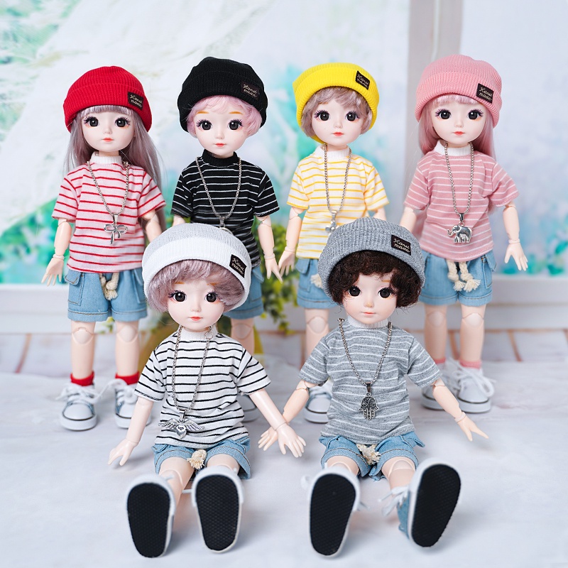 ตุ๊กตา BJD ตาจําลอง 3D ขนาด 30 ซม. ของเล่นสําหรับเด็กผู้ชาย และเด็กผู้หญิง DIY