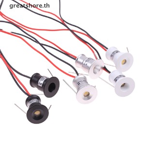 Greatshore ไฟสปอตไลท์ LED 1W 12V หรี่แสงได้ 15 มม. สําหรับติดเพดาน TH