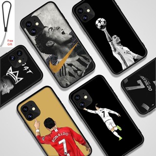 เคสโทรศัพท์มือถือ กันกระแทก ลายวอลเปเปอร์ Ronaldo พร้อมสายคล้อง สําหรับ Samsung Galaxy M51 A70 A71 A73 A13 A04S A13 lte A23 4G 5G