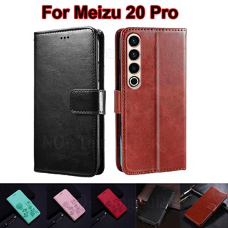 เคสโทรศัพท์มือถือ แบบแม่เหล็ก พร้อมช่องใส่บัตร สําหรับ Meizu 20 Pro Carcasas Meizu 20 Funda Para Infinity Meizu 20 Coque