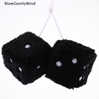 Blowgentlywind ลูกเต๋ากํามะหยี่ หลากสี สําหรับแขวนตกแต่งรถยนต์ เทศกาลปีใหม่ BGW