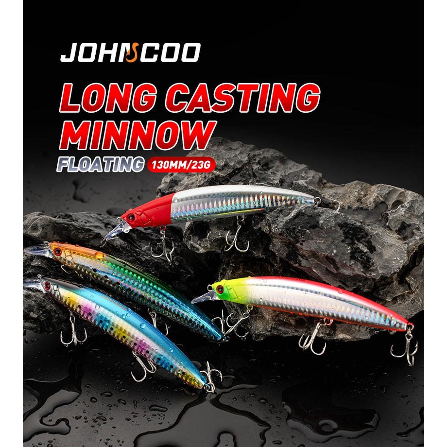 ลอย Wobbler ยาวหล ่ อ 130 มม.23g น ้ ําจืดน ้ ําเค ็ ม Jerkbait เหยื ่ อตกปลา Jerkbait สําหรับ Seabass Perch ปลาคาร ์ พ Pike