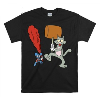 Loose Youth Fitness Special Idea Gift MenS Gift The Simpsons T-Shirt The Itchy And Scratchy T Shirt_02