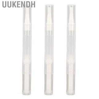 Uukendh Nail Oil Container Applicator  2.5ml Empty Tube Pen Portable Brush Tip Reusable for Lip Gloss