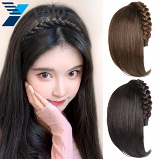 Yolo ที่คาดผม รูปก้างปลา วิกผม แบบสั้น ตรง สไตล์อินเทรนด์ เค…