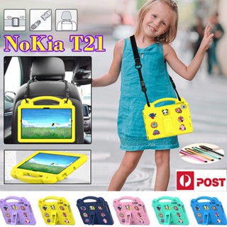 เคส EVA กันกระแทก พร้อมที่จับ และสายคล้องไหล่ ปลอดภัยกับเด็ก สําหรับ NoKia T21 10.4 นิ้ว 2022