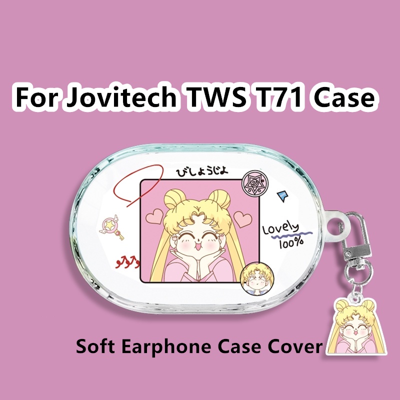สําหรับ Jovitech TWS T71 กรณีโปร่งใสการ์ตูน Melody สําหรับ Jovitech TWS T71 ปลอกหูฟังนุ่มฝาครอบ