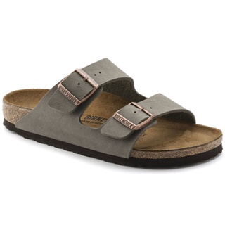 Birkenstock Arizona Birko-Flor nubuck รองเท้าแตะหนัง สําหรับผู้ชาย ผู้หญิง