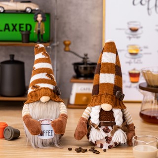 [New product in stock] Howe knitted hat coffee Rudolph doll coffee dwarf shameless doll decoration quality assurance XEUA