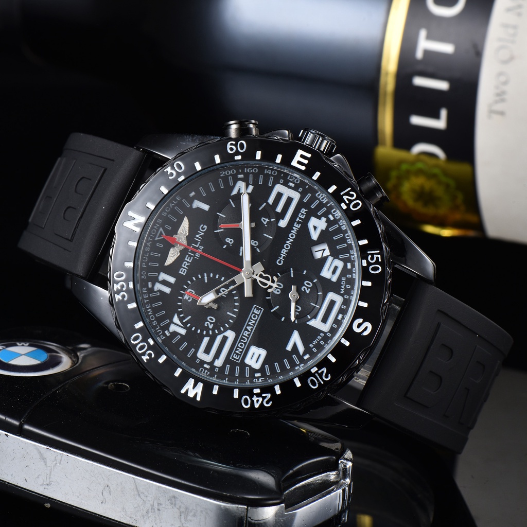 Breitling นาฬิกาข้อมือควอตซ์ แฟชั่นสําหรับผู้ชาย