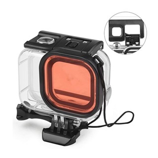 GoPro 7 / 6 / 5 Waterpoof Housing Case + Red Filter เคสกันน้ำ + ฟิลเตอร์แดง