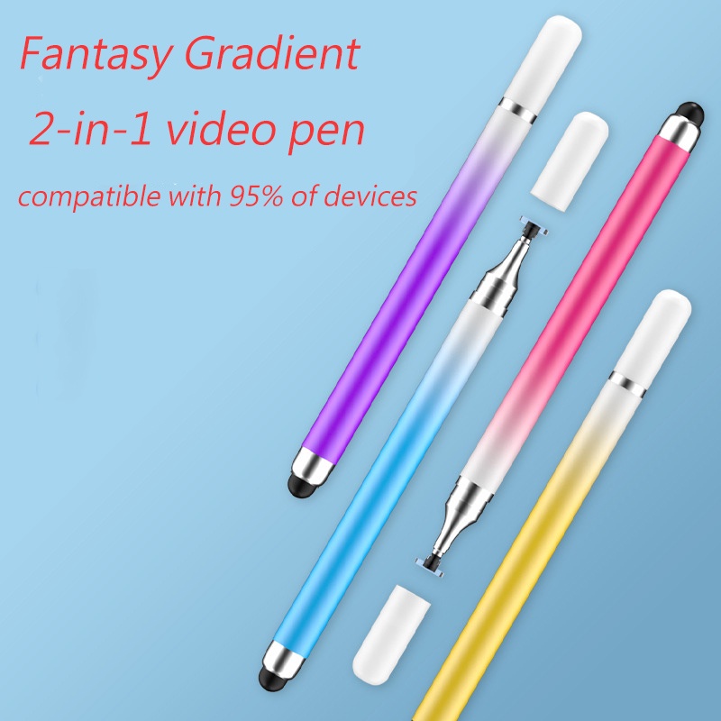 ปากกาสไตลัส 2 In 1 สําหรับแท็บเล็ต โทรศัพท์มือถือ Samsung Tab s6 S7 S8 Ultra A7 a8 s6 lite A 10.1 T510 T515