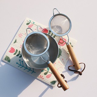 HERA กระชอนสแตนเลส ตะแกรงร่อนแป้ง กระชอนกรอง กระชอนร่อนแป้ง Flour Sifter Flour Sieve Stainless Steel Colander Fine Mesh Sugar Filter