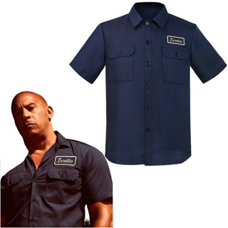 เสื้อยืดแขนสั้น คอกลม พิมพ์ลายภาพยนตร์ Dominic Toretto แฟชั่นฤดูร้อน สําหรับผู้ชาย และผู้ใหญ่