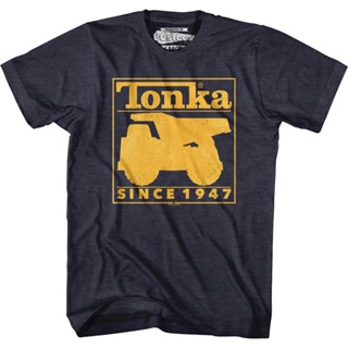 2023NEXVintage Seal Tonka T-Shirt เสื้อยืดสีพื้น เสื้อผู้ชายเท่ เสื้อยืดสีขาวผู้ชาย
