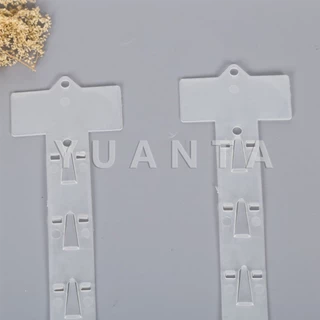 Yuanta แถบพลาสติกสําหรับแขวนขนมขบเคี้ยว 1.3 MM 12 ตะขอ Supermarket hook