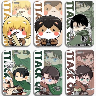 กระเป๋าใส่บัตรประจําตัวประชาชน ABS ลายการ์ตูนอนิเมะ Attack on Titan Alan สําหรับนักเรียน