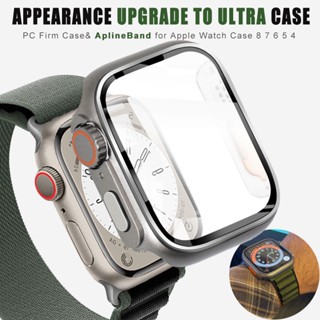 สายนาฬิกาข้อมืออัพเกรด เป็นอัลตรา และเคส สําหรับ Apple Watch 45 มม. 44 มม. 41 มม. 40 มม. IWatch 4 5 6 Se 7 8 49 มม.