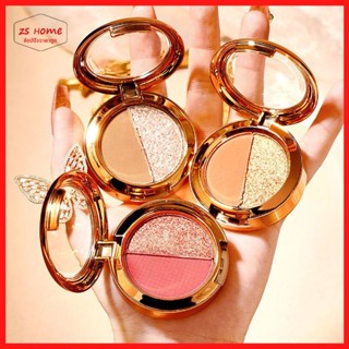 Lameila อายแชโดว์ทาตา 2สี เนื้อดินน้ำมัน ใยไหม แมท Eye Shadow Palatte ประกายชิมเมอร์ สีสวย เนื้อละมุน ติดทน กันน้ำ(1313)