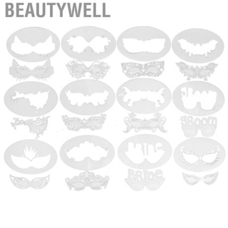 Beautywell 12 Sets Face Stencils Kit Reusable Soft Temporary  Stencils For Kid ADS