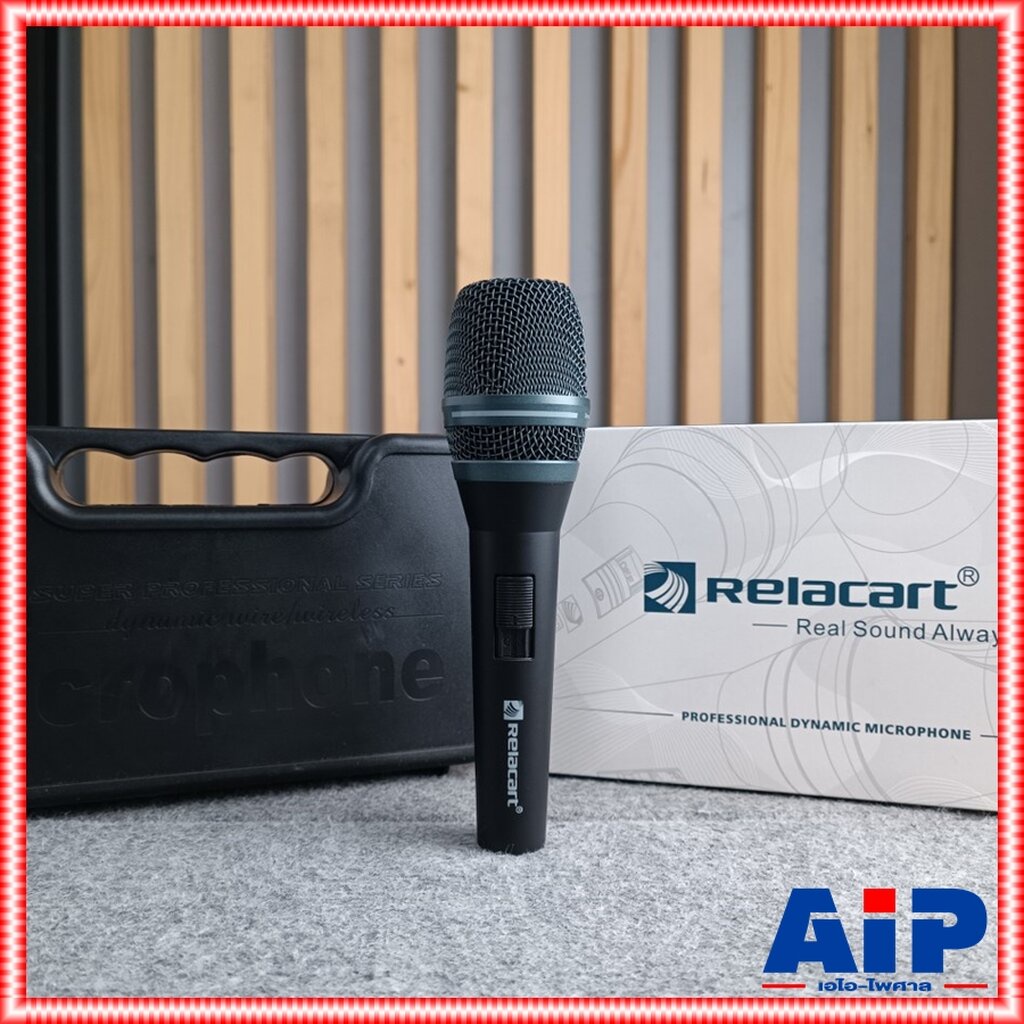Relacart SM-300 ไมค์สาย ไมโครโฟนแบบไดนามิก รับเสียงแบบ Cardioid ตอบสนองความถี่ 50 Hz – 14 kHz SM 300