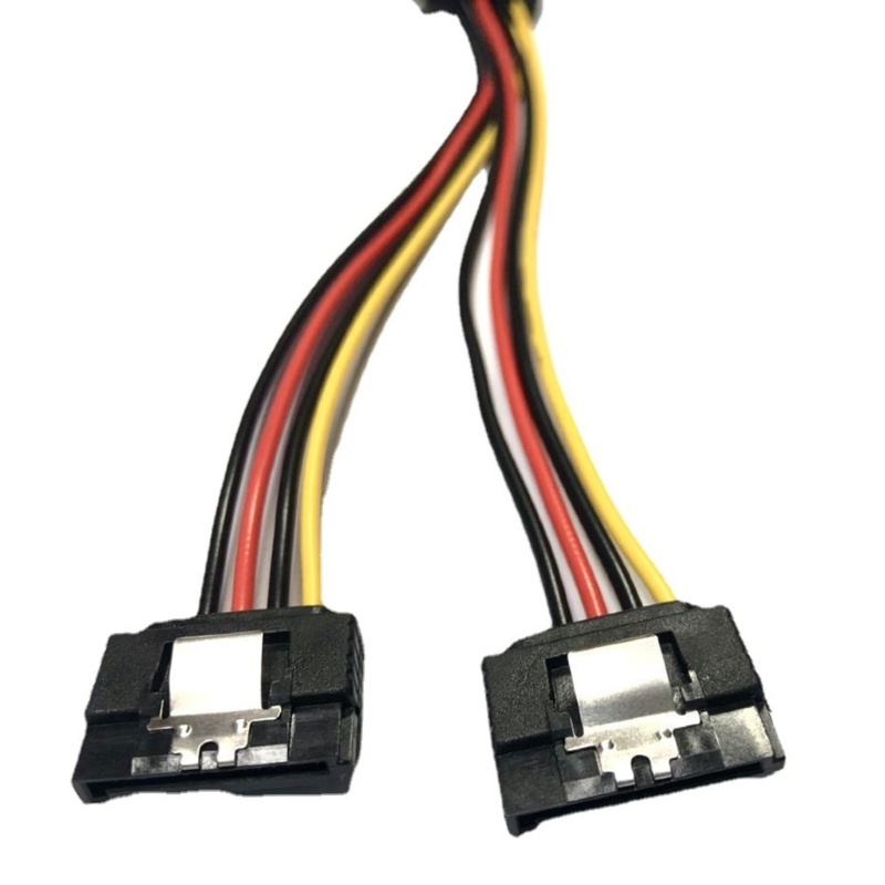 Bt 15-Pin สายไฟอะแดปเตอร์ 15 Pin ตัวผู้ เป็น 2 x ตัวเมีย สายเคเบิลต่อขยาย