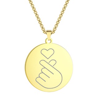 Z H Jewelry Stainless Steel Couple Pendant Mens and Womens Necklaces Fashion Jewelry Accessories Birthday Gift Valentines Day