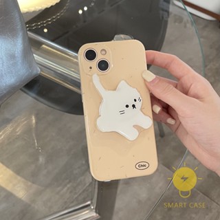 For เคสไอโฟน 14 Pro Max [Simple Cat] เคส Phone Case For iPhone 14 Pro Max Plus 13 12 Mini 11 X XS Max XR For เคสไอโฟน11 Ins Korean Style Retro Classic Couple Shockproof Protective TPU Cover Shell