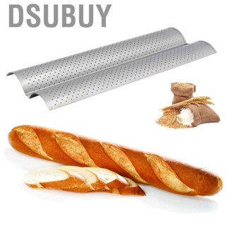 Dsubuy 2 Slot Baguette Baking Tray Nonstick Bread Stainless Steel Pan