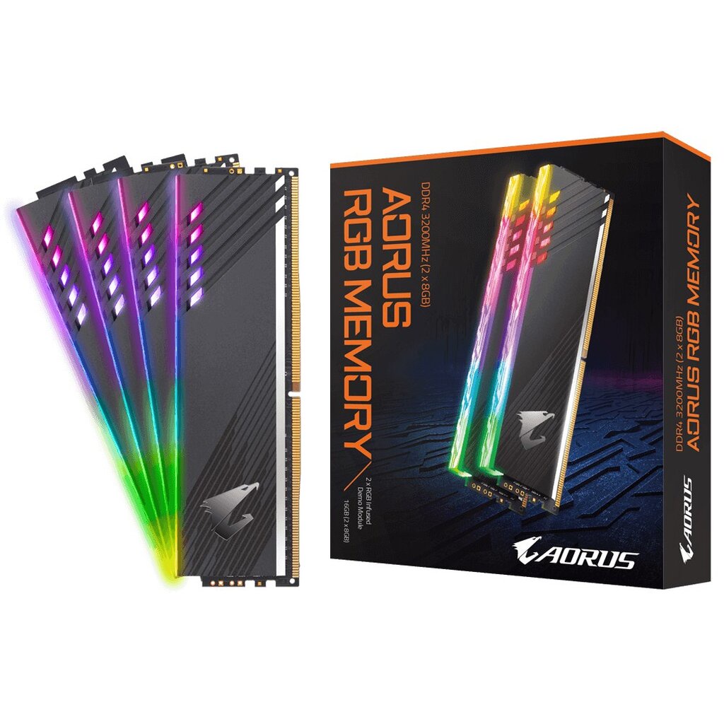 16GB (8GBX2) RAM DDR4/3200 Gigabyte AORUS RGB (No Demo Kit) ประกัน Lifetime