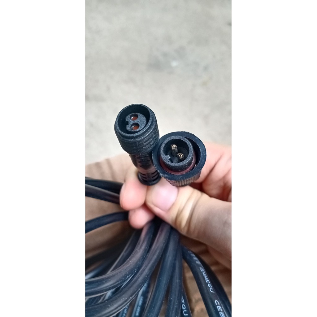 Light Shop !สายต่อ เพิ่มความยาวโซล่าเซลล์ 10 เมตรL แบบ2รูเสียบ ใช้ได้กับรุ่น JD-8825L ถึง JD-8300L