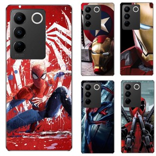 เคสโทรศัพท์ซิลิโคน TPU แบบนิ่ม ลายซุปเปอร์ฮีโร่ Marvel สําหรับ Vivo V27 Pro 5G