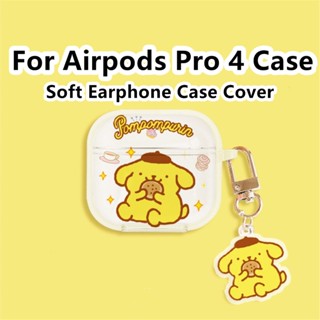 【คุณภาพสูง】เคสหูฟังนิ่ม แบบใส สําหรับ Airpods Pro 4 Pro 4