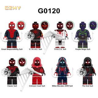 ฟิกเกอร์ Spider Heroes Crimson Cowl Man สีม่วง ของเล่นสําหรับเด็ก G0120