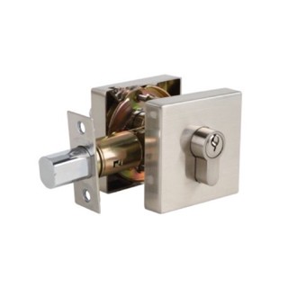 แม่กุญแจ HAFELE กุญแจลิ้นตาย มีหางปลาบิด ทรงเหลี่ยม (Deadbolt) รุ่น 489.10.574 , 489.10.577