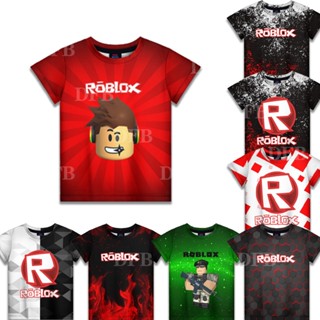 เสื้อยืดแขนสั้น พิมพ์ลาย Roblox สําหรับเด็กผู้ชาย และเด็กผู้หญิง