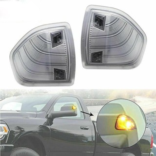 [พร้อมส่ง] เลนส์ไฟเลี้ยว LED สีเหลืองอําพัน สําหรับ Dodge Ram 1500 2500 3500