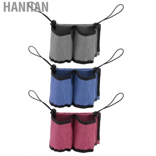 Hanhan Travel Drink Holder Bag 2 Pockets Luggage Travel Cup Holder Washable Hands Free Space Saving Convenient Wear Resistant for Women