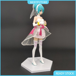 โมเดลตุ๊กตา Hatsune Miku สีขาว สําหรับตกแต่งชุดแต่งงาน