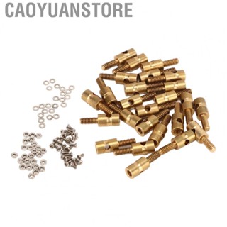 Caoyuanstore RC Push Rod Connectors   Aging Lightweight Quick Adjust High Strength Wear Proof Brass RC Pushrod Linkage Stopper  for Ship Models