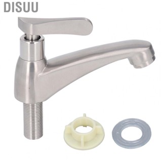 Disuu Bathroom Faucet Cold Water  Single Cold Faucet 304 Stainless Steel Antirust With Chrome Surface for Kitchen