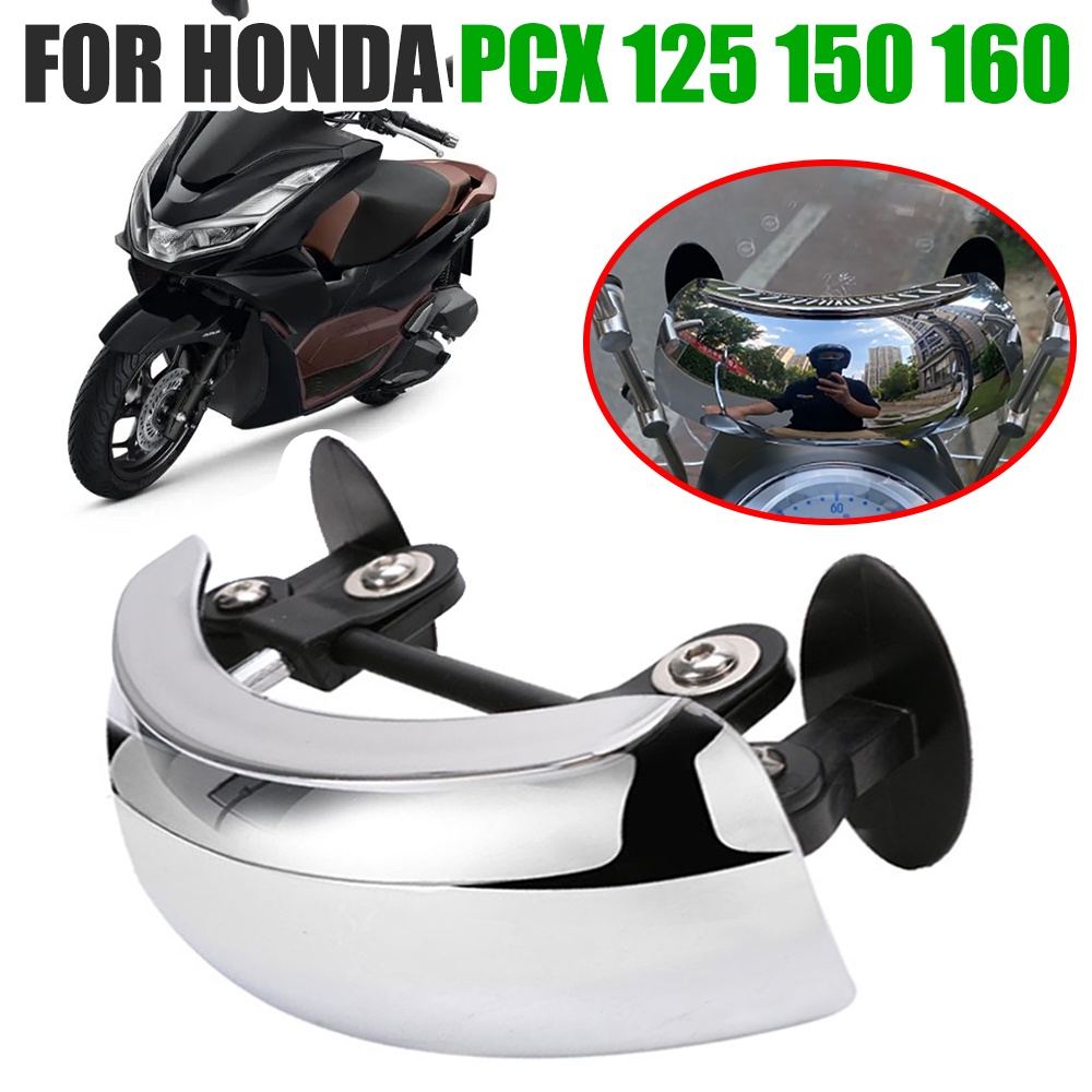สําหรับ HONDA PCX125 PCX150 PCX160 PCX 125 150 160 อุปกรณ์เสริมรถจักรยานยนต์กระจกมองหลัง 180 องศา Bl